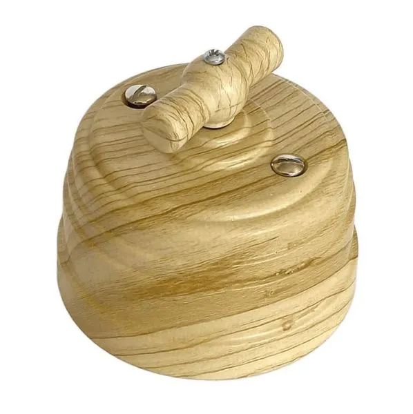 Выключатель ретро пластиковый поворотный на два положеня, для включения из 2-х мест (1-клавишный пр