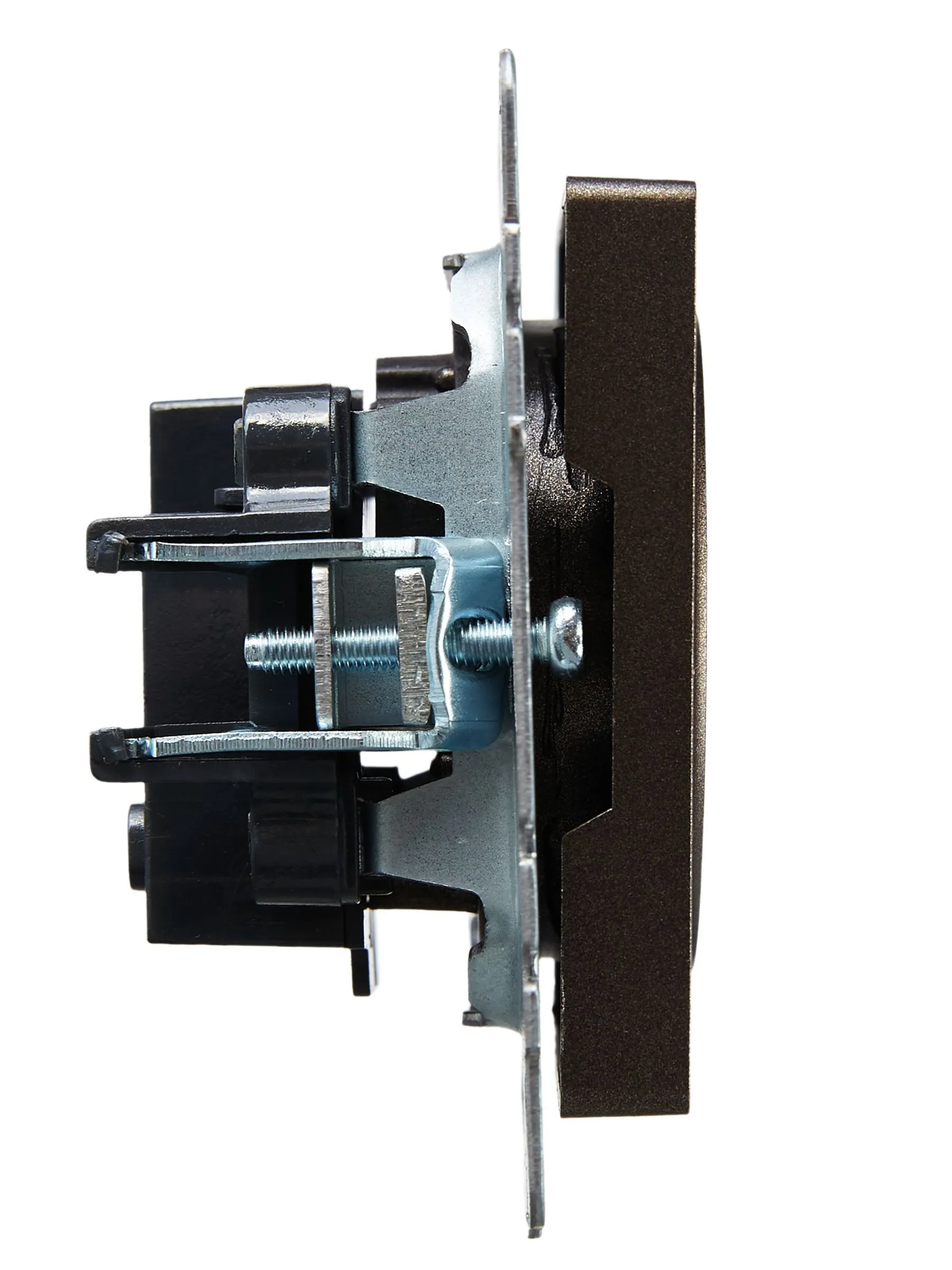 BRITE Розетка 1-местная без заземления с защитными шторками 10А РСш10-2-БрТБ темная бронза IEK - Фото 4