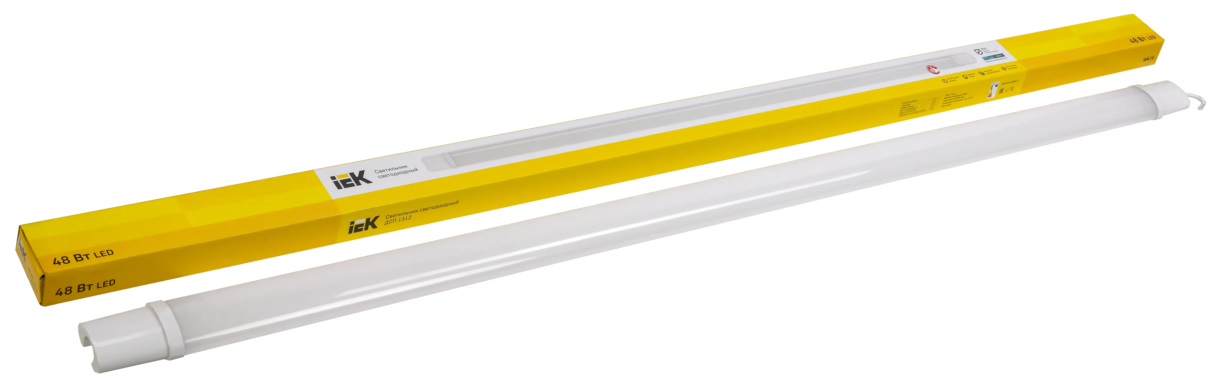 Светильник ДСП 1312 48Вт 4000К IP65 белый пластик IEK - Фото 3