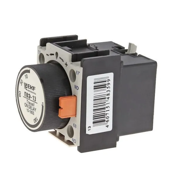 Приставка выдержки времени отключения ПВЭ-22 0,1-30сек NO+NC EKF - Фото 3