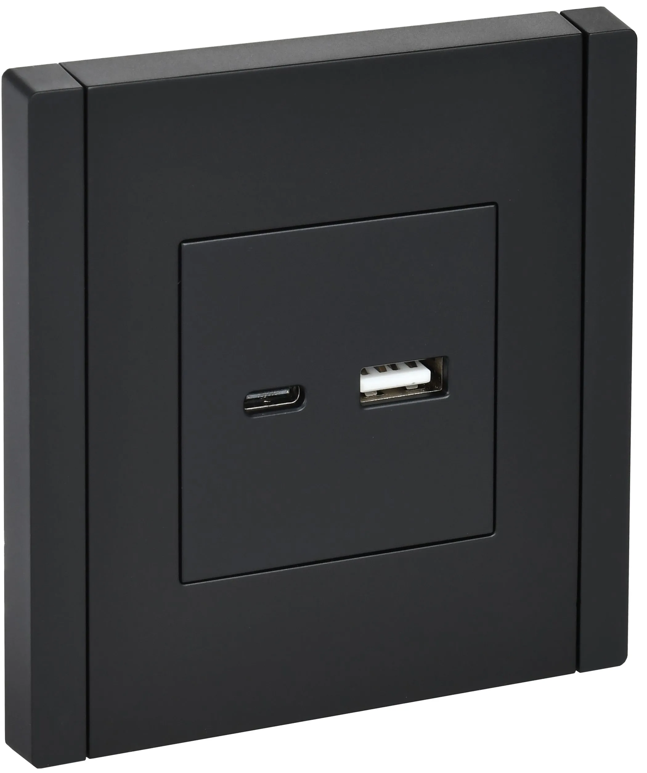FORTE&PIANO Розетка USB A+C 3,1А FP150 черный IEK FP-U22-D31-K02