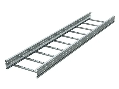 Лоток лестничный 200x200, лонжерон 2 мм, L 3 м, горячий цинк ULH322HDZ