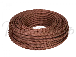 Провод декоративный витой TV+Internet, цвет- коричневый, ТМ "МезонинЪ, (бухта 45м) GE72100-04 GE72100-04