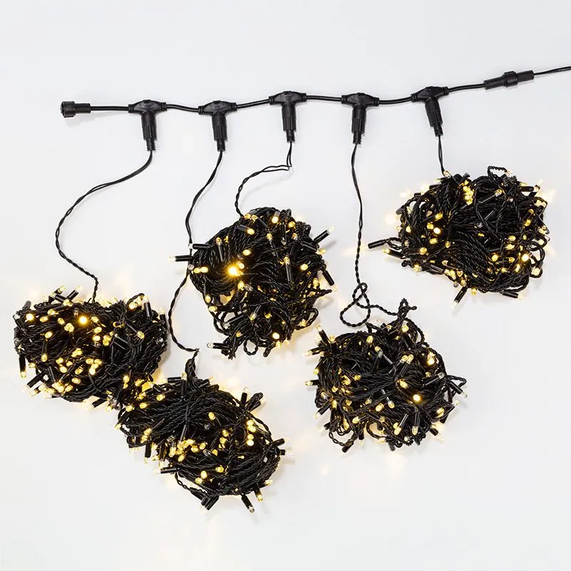 Гирлянда LED ClipLight 24V, 5 нитей по 20 метров, цвет диодов ТЕПЛЫЙ БЕЛЫЙ, Flashing (белый) - Фото 2