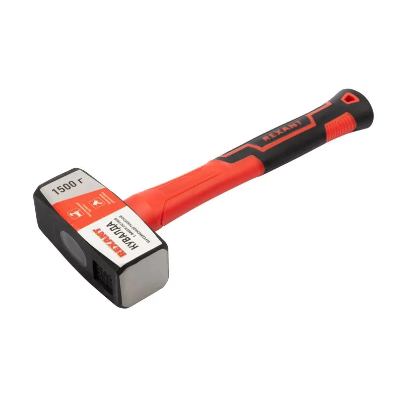Кувалда с фибергласовой обрезиненной рукояткой 1500г REXANT - Фото 2