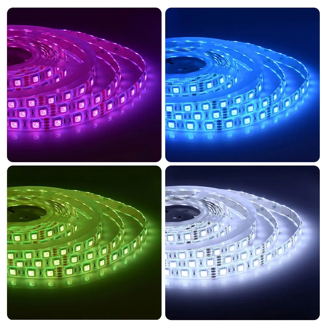 Лента светодиодная СТ smd5050 60д/м 12В IP65 5м RGB Apeyron - Фото 8