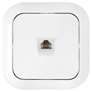 Розетка телефонная четырехконтактная скрытой установки ТР4-020 121BY