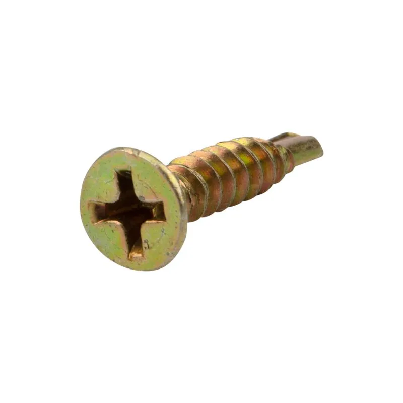 Саморез оконный KRANZ сверло, 3.9х19, желтый цинк, короб (500 шт./уп.)