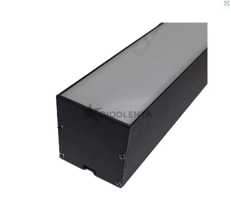 Профиль черный накладной алюминиевый с экраном GS-5050 Anod L=2,5m 1324