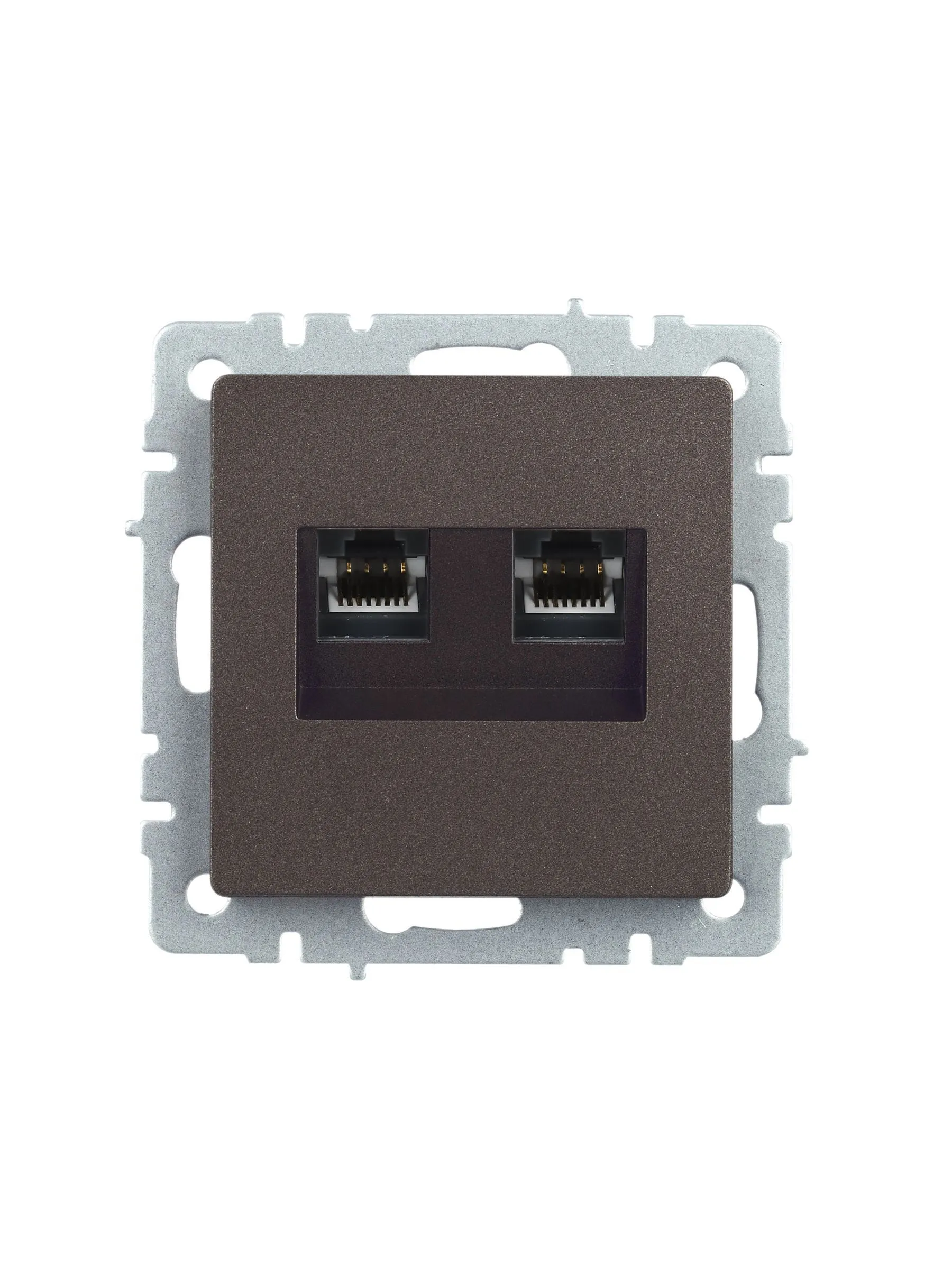BRITE Розетка двойная RJ11+RJ45 кат.5E РК/Т12-БрТБ темная бронза IEK - Фото 6