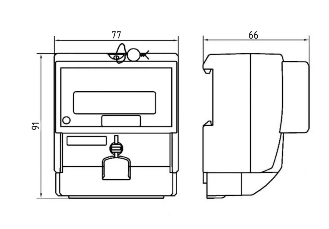 Счетчик электроэнергии однофазный Меркурий 201.8 - Фото 4