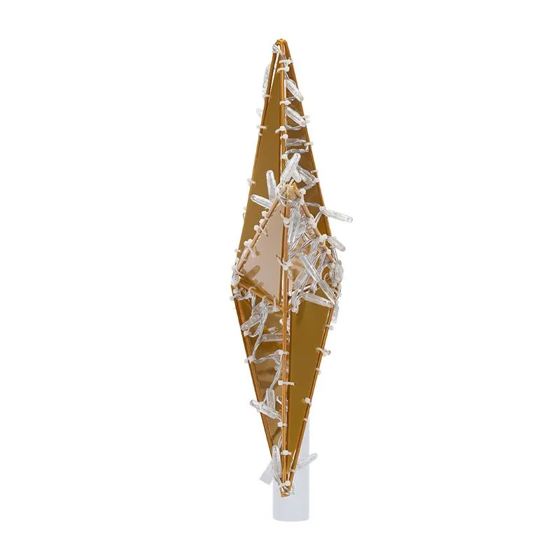 Светодиодная фигура Звезда 50 см, 80 светодиодов, с трубой и подвесом, цвет свечения теплый белый NEON-NIGHT - Фото 4