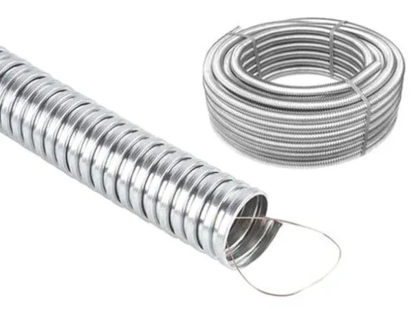 Металлорукав негерм. 22мм с протяжкой (50м) DEKRON DEK0205-0026