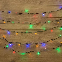 Гирлянда Твинкл-Лайт 20 м, темно-зеленый ПВХ, 160 LED, цвет мультиколор 303-119