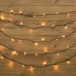 Гирлянда Твинкл Лайт 15 м, темно-зеленый ПВХ, 120 LED, цвет ТЕПЛЫЙ БЕЛЫЙ 303-056
