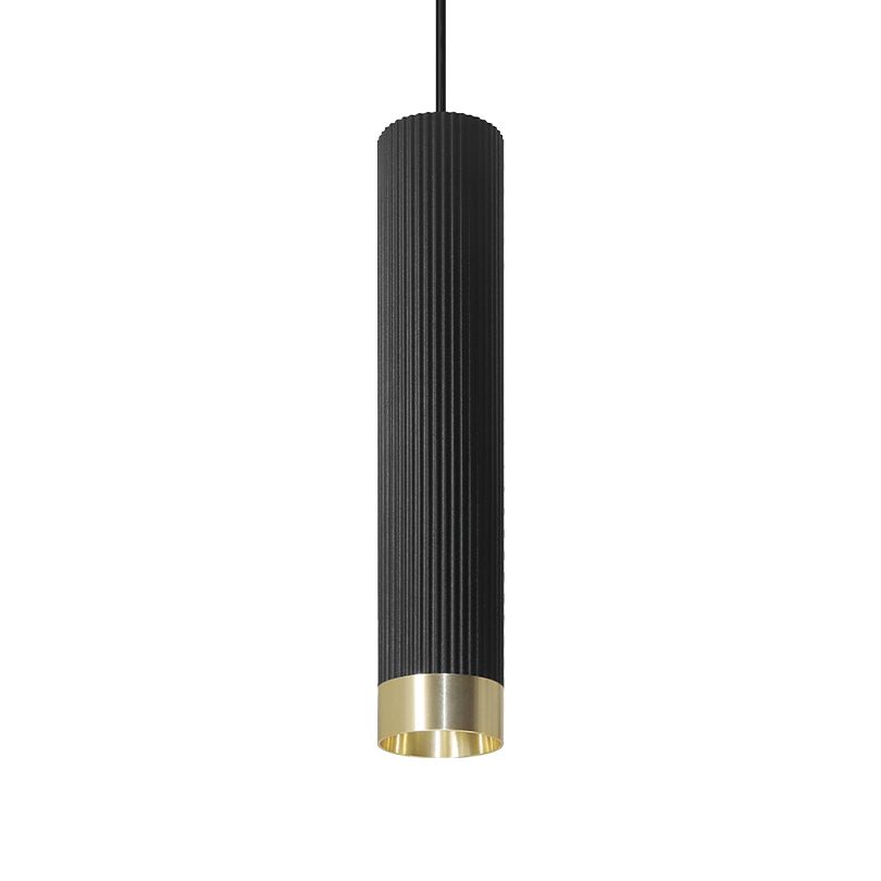 Подвесной светильник WOLTA WSL-MR11/P16BG Shell под лампу MR11 с цоколем GU10 IP20 Чёрный с золотом φ40*230mm