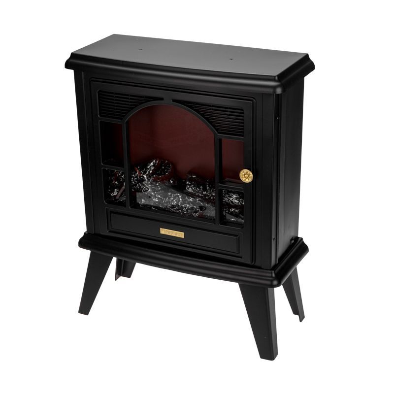 Светодиодный камин Гранд Шале с эффектом живого огня 45х18х56см, работает от батареек 3хС (в комплект не входят) или от USB (в комплекте), черный 511-024