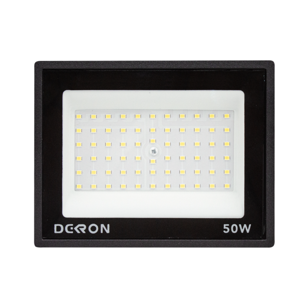 Прожектор светодиодный 50Вт, 4000лм, 6500K, черный, IP65 DEKRON AN1271-0014
