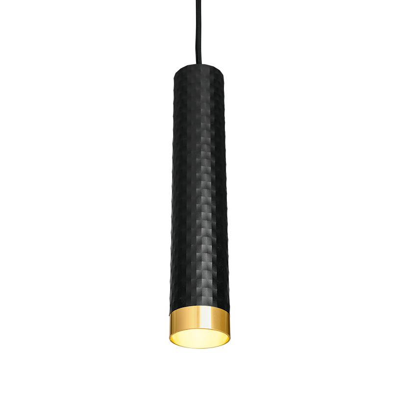 Подвесной светильник WOLTA WSL-GU10/P10BG IP20 под лампу GU10 Чёрный/золото CELLA D55x280 1/20 - Фото 3