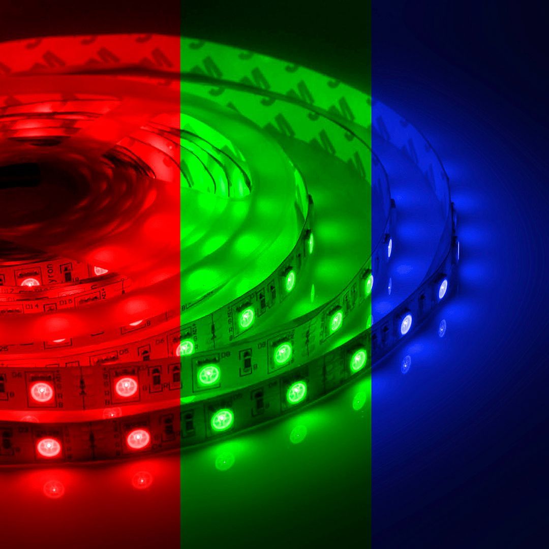 Лента светодиодная СТ smd5050 30д/м 12В IP20 5м RGB Apeyron 00-38