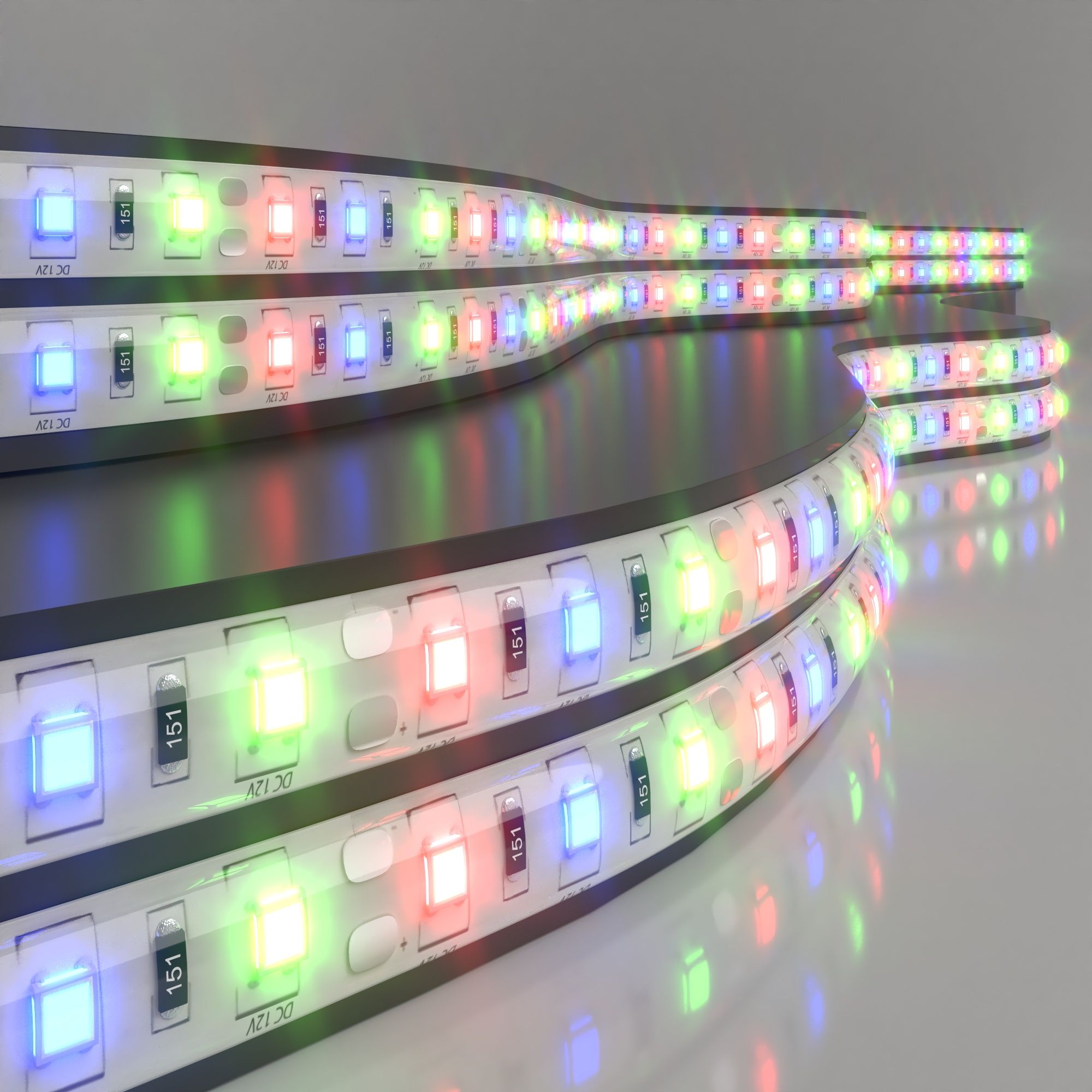 Лента светодиодная 12V 14,4W 60Led 5050 IP65 RGB, 5м Elektrostandard