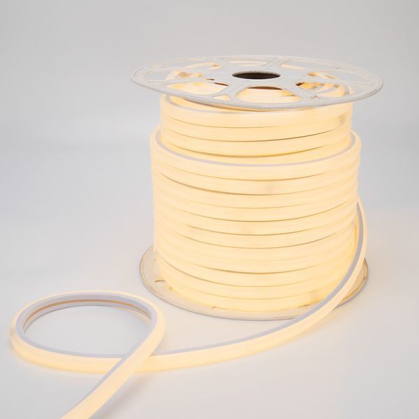 Гибкий неон LED SMD, форма – D, 16х16 мм, теплый белый, 120 LED/м, бухта 50 м - Фото 5