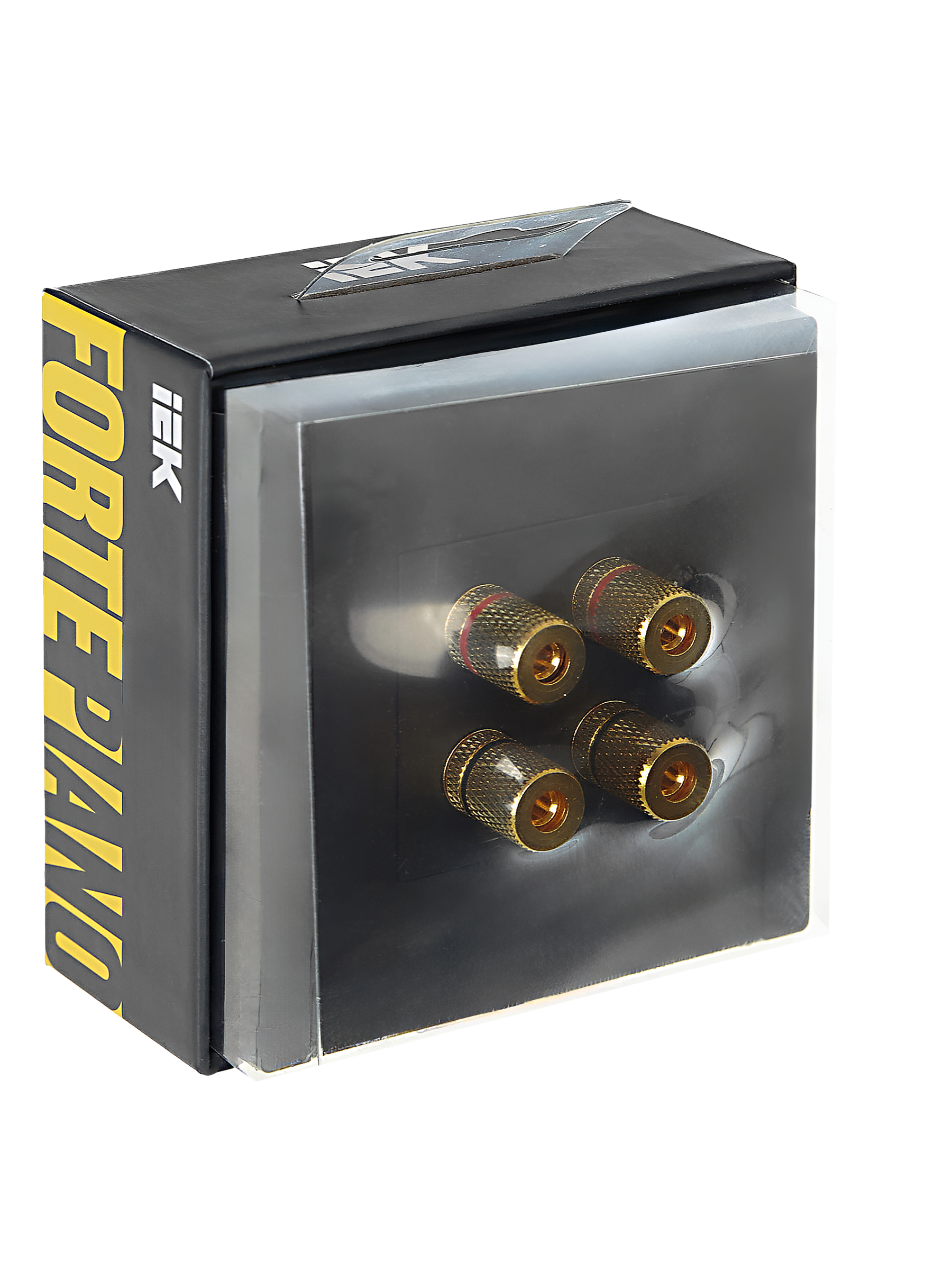 FORTE&PIANO Аудиорозетка 4-местная FP139 черный IEK - Фото 2