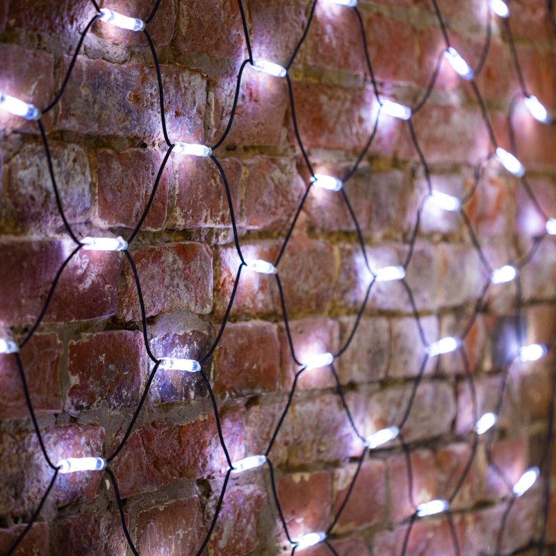 Гирлянда светодиодная Сеть 2x4м 560 LED БЕЛЫЙ черный каучук IP67 постоянное свечение 230В блок в комплекте NEON-NIGHT - Фото 2