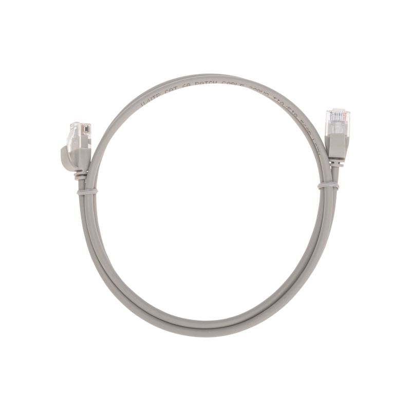 Патч-корд U/UTP, CAT 6A (10G), RJ45-RJ45, 28AWG, LSZH, серый, 1м REXANT