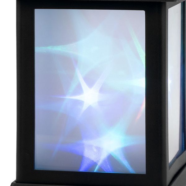 Декоративный фонарь 11х11х22,5 см, черный корпус, цвет свечения RGB с эффектом мерцания NEON-NIGHT - Фото 5