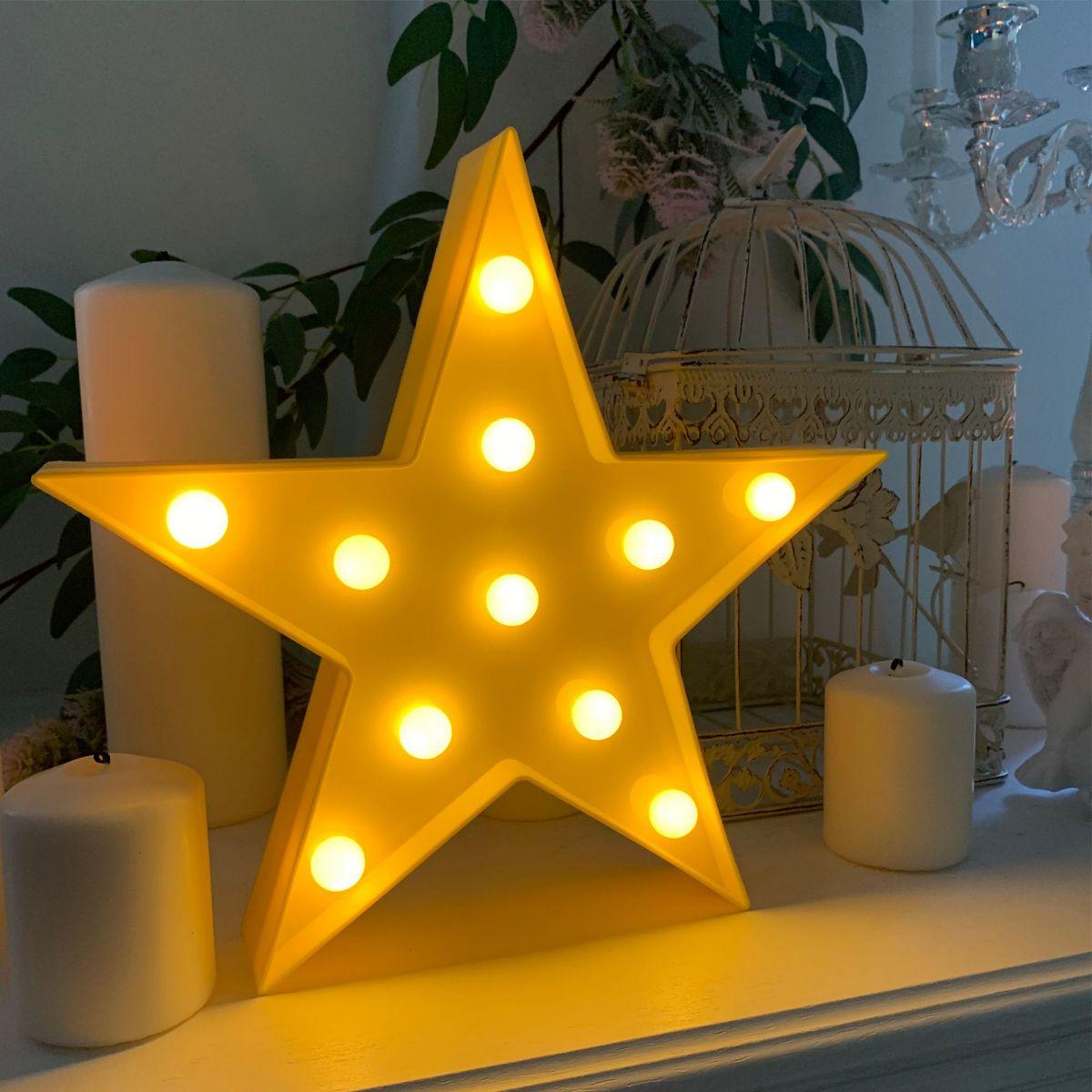 Ночник светодиодный "Звезда", 3 Вт, АБС-пластик, желтый, 170 г., 270*270*27 мм, ТБ - Фото 20