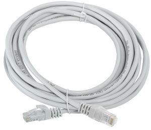 Шнур коммутационный (патч-корд) кат.5E UTP 5м серый GENERICA PC01-C5EU-5M-G