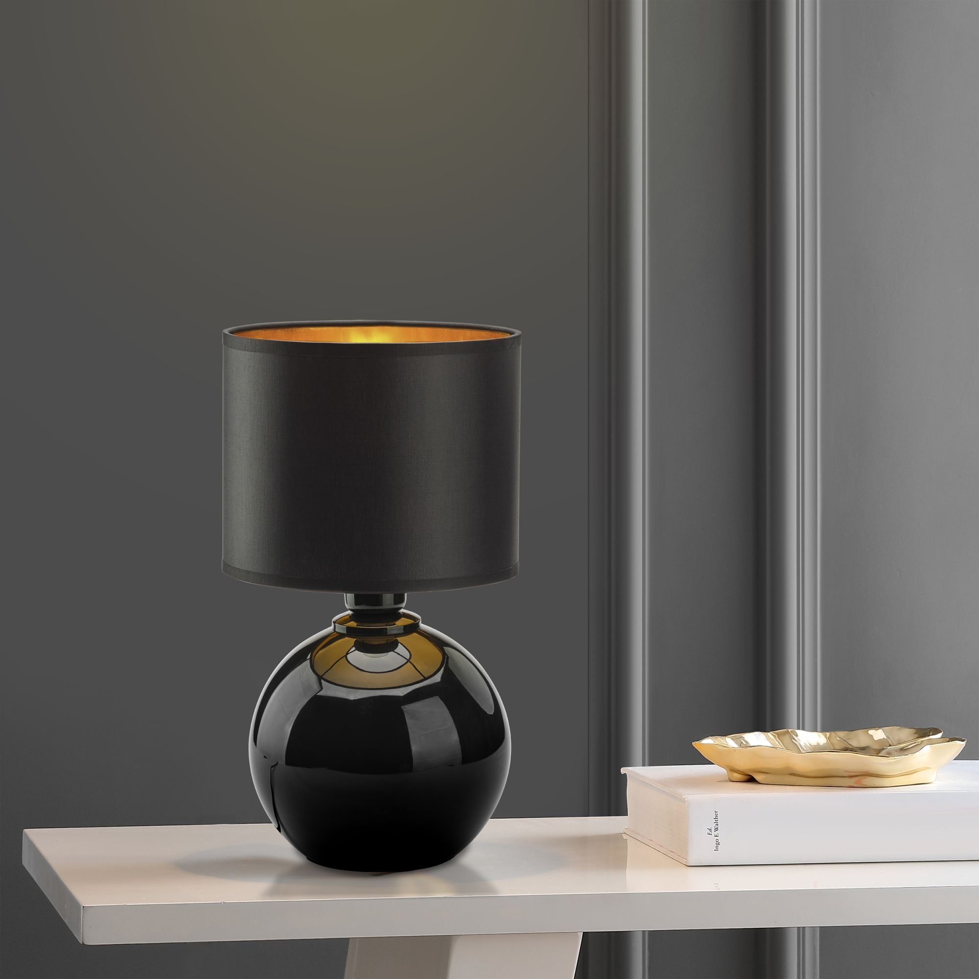 Настольная лампа с абажуром 5068 Palla черный Eurosvet - Фото 4