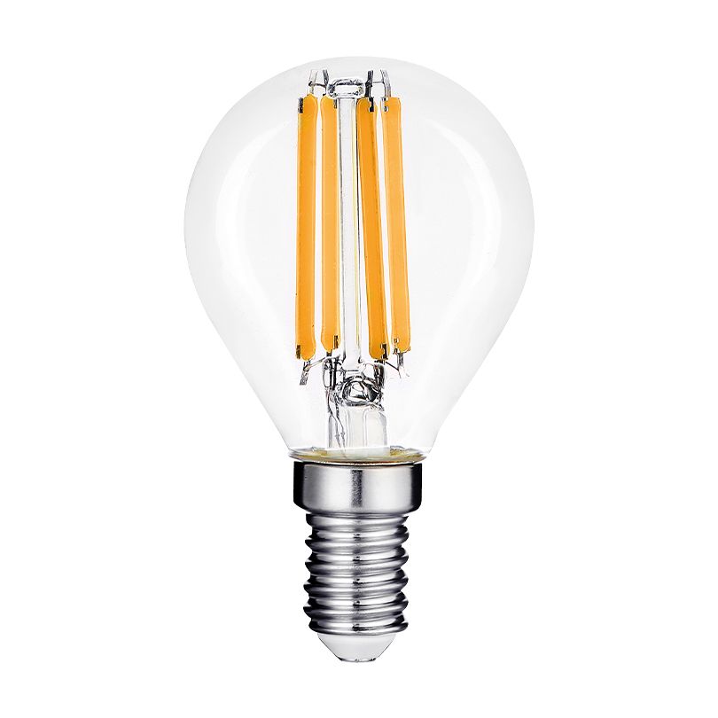 Светодиодная лампа WOLTA Filament, AC 210-240В, 50/60 Гц,  прозрачное стекло, "Шар" G45 E14, 9 Вт 810 лм, 3000 К, 1/10/100 - Фото 2