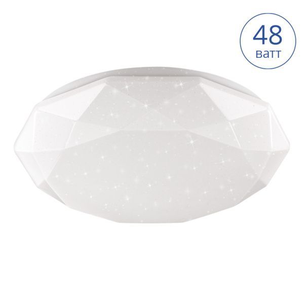 Светильник LED POLARIS управляемый 48W димм. 3000-6500K max 3840 LM пульт ДУ эффект "звездного неба"