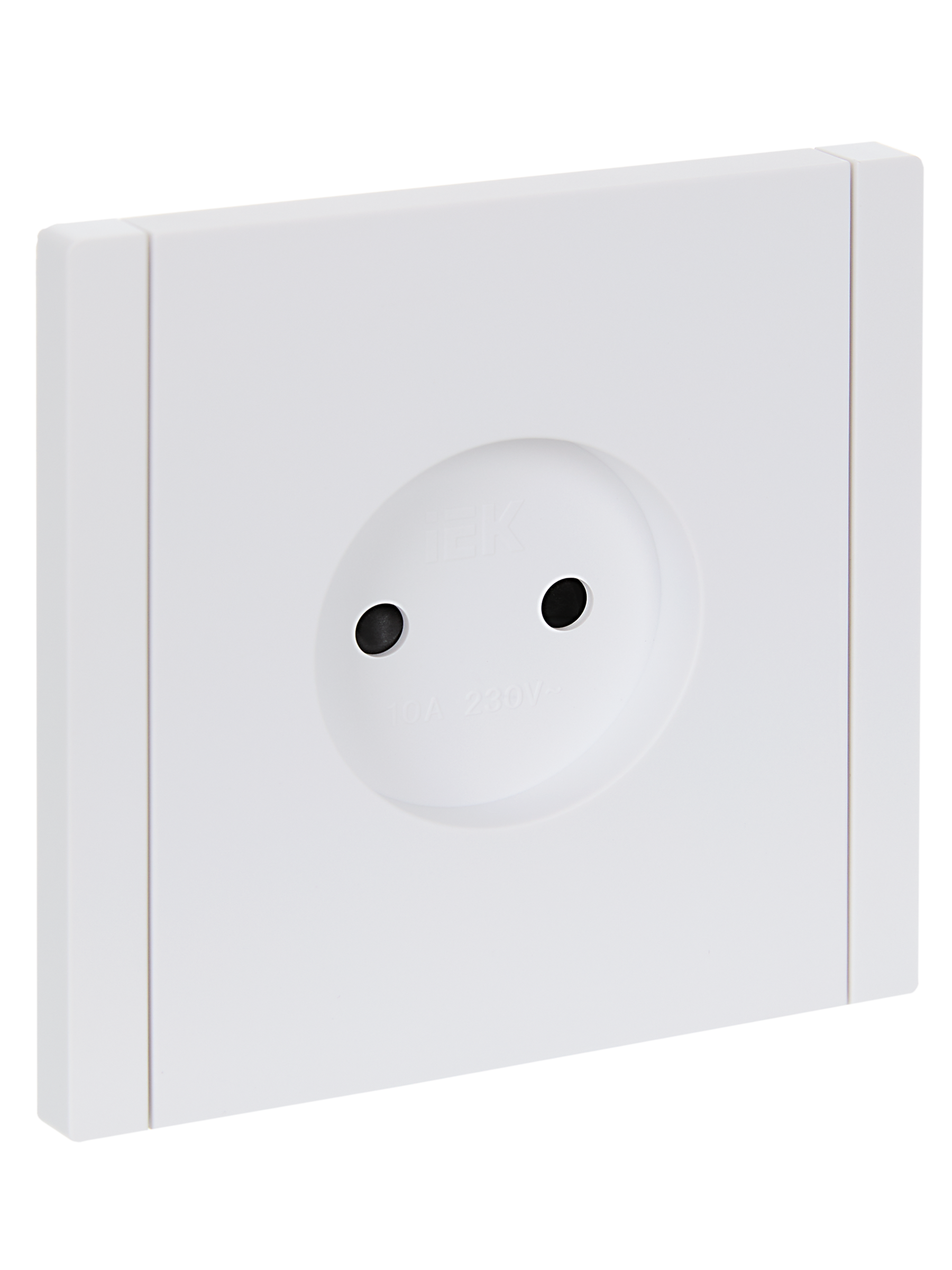 FORTE&PIANO Розетка 1-местная без заземления с защитными шторками винтовое крепление 10А FP217 белый IEK FP-R13-10-K01