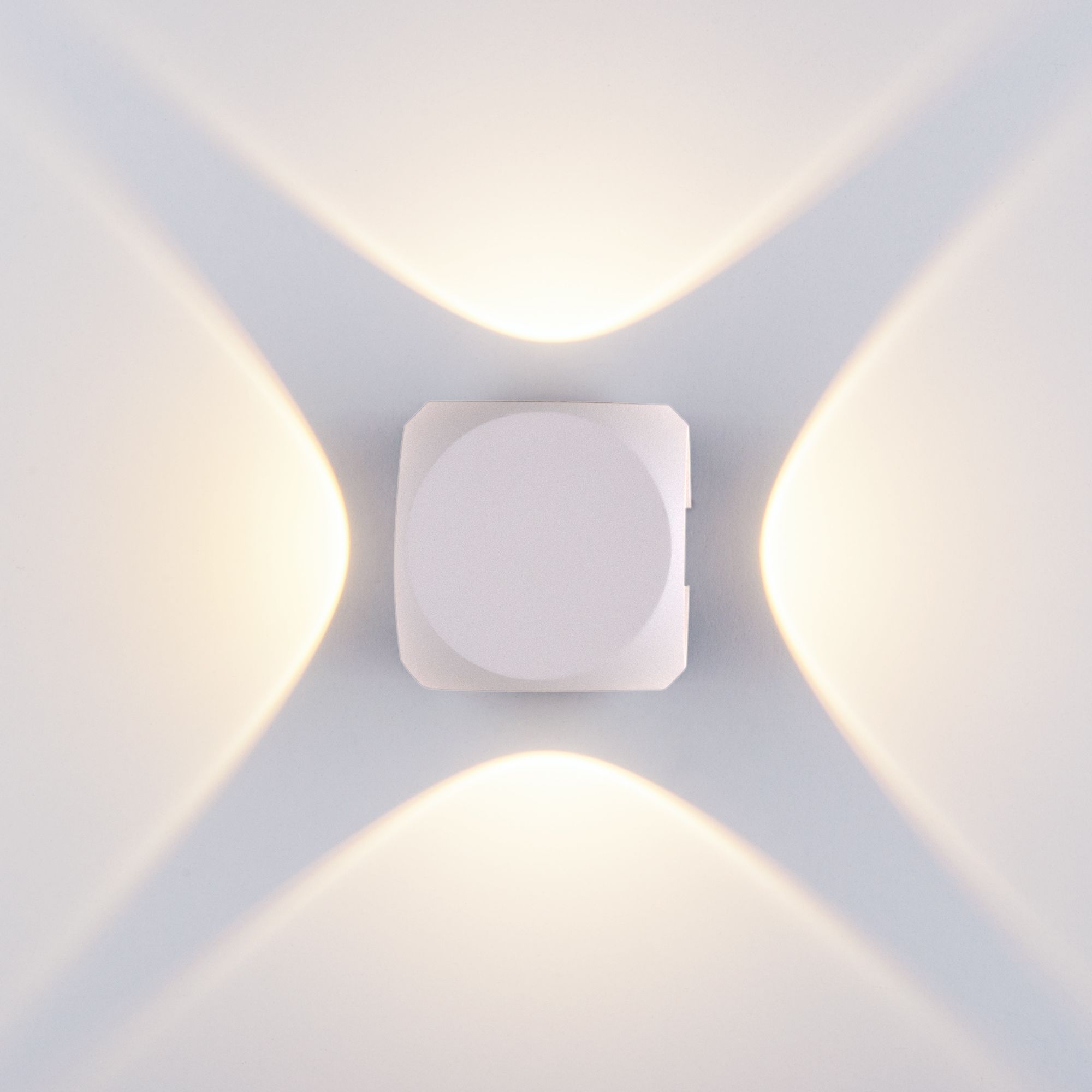 Светильник светодиодный уличный настенный CUBE 1504 TECHNO LED белый Elektrostandard - Фото 3