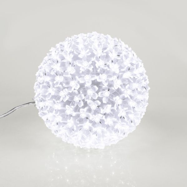 Шар светодиодный 230V, диаметр 20 см, 200 светодиодов, цвет белый - Фото 6