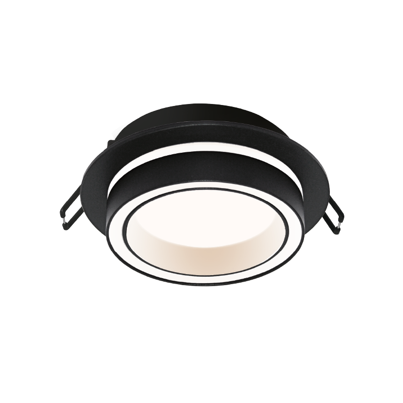 Встраиваемый cветильник WOLTA WDL-GX53/06BL-R IP20 под лампу GX53 круглый Чёрный LUCE D105x35 1/50 - Фото 4