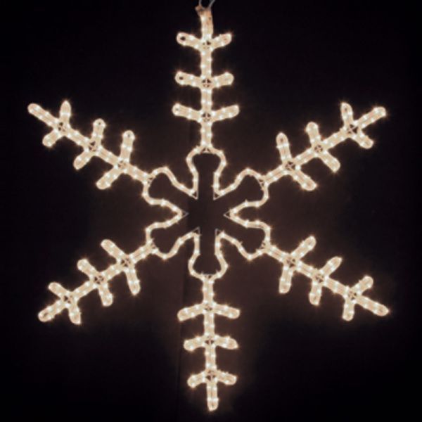 Фигура Большая Снежинка цвет ТЕПЛЫЙ БЕЛЫЙ, размер 95x95 см NEON-NIGHT - Фото 7
