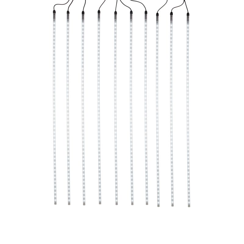 Гирлянда Тающие сосульки 24 В, комплект 10 шт. х 100 см, шаг 100 см, 960 LED, белый, соединяются, NE - Фото 3