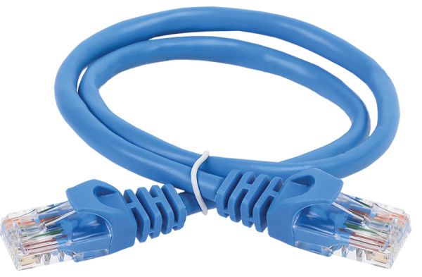ITK Коммутационный шнур (патч-корд) кат.6 UTP LSZH 3м синий