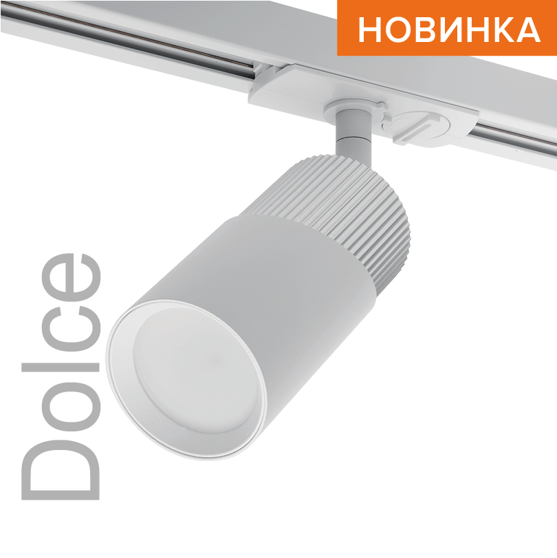 Трековый светильник WOLTA WTL-GU10/06WCH IP20 под лампу GU10 Белый/хром DOLCE D55x175 1/50