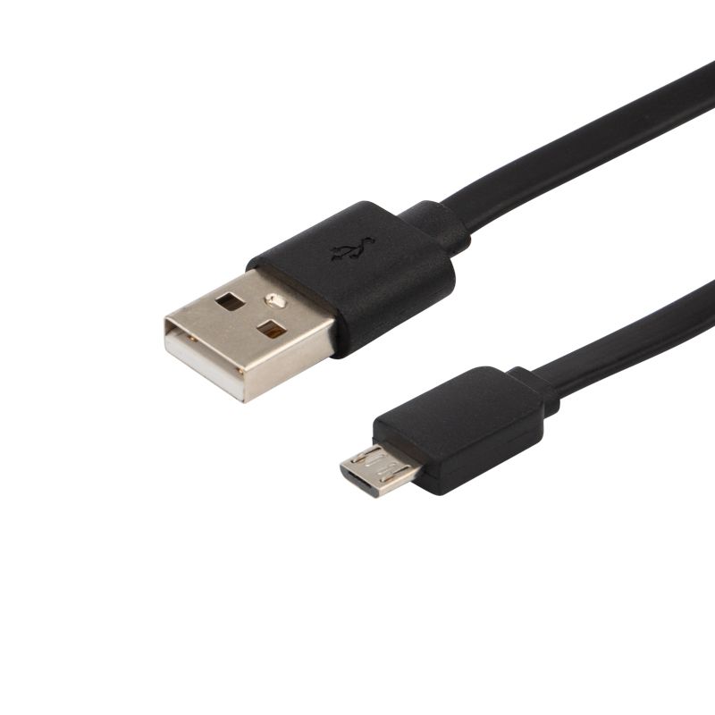 Кабель USB-A – micro USB, 2,4А, 1м, ПВХ, черный REXANT - Фото 4