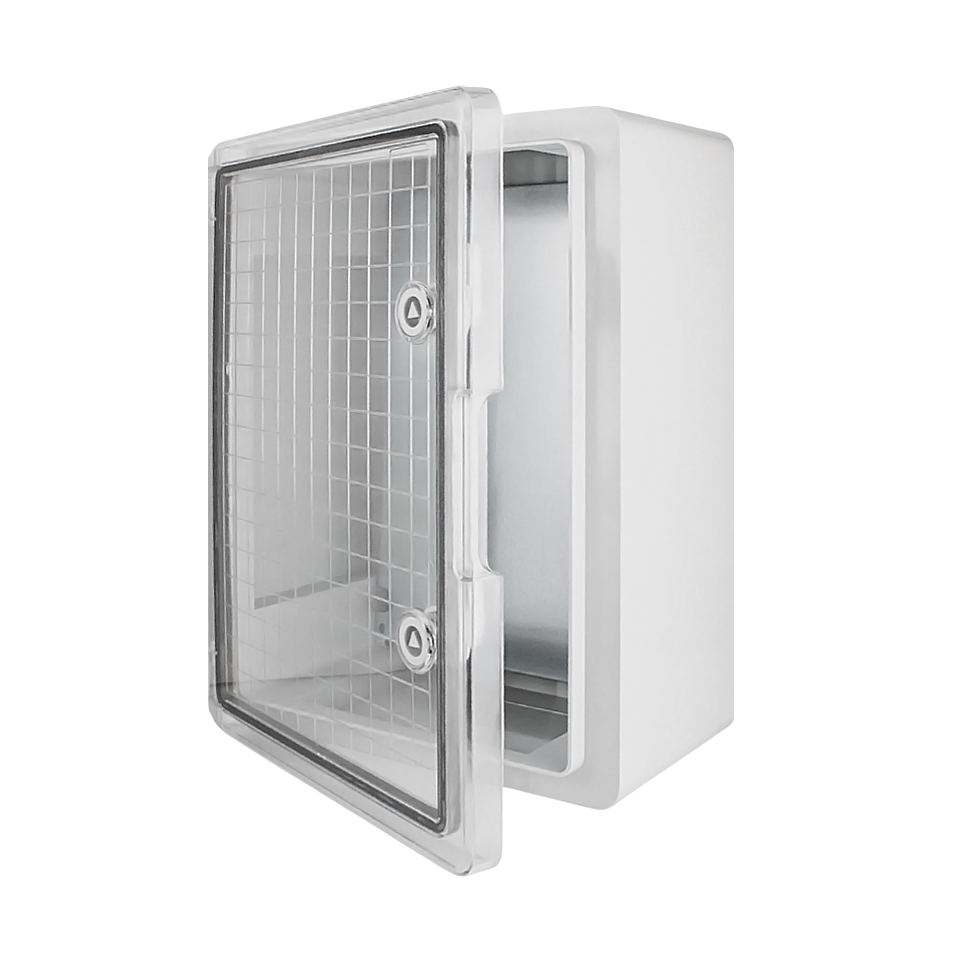 Корпус пластиковый ЩМПп 400х300х220мм прозрачная дверь IP65 DEKRON