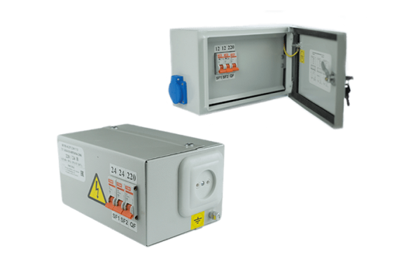 Ящик с понижающим трансформатором ЯТП  0,25 380/42 (2 авт. выкл.) IP31 UNEL