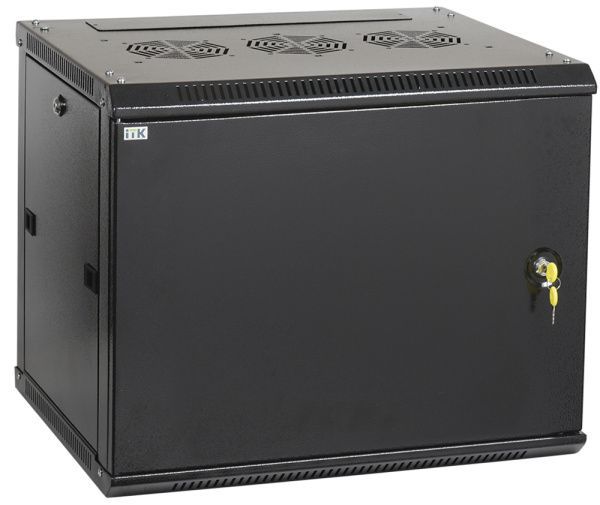 ITK Шкаф настенный LINEA W 18U 600х600мм дверь металл RAL 9005