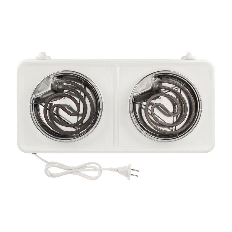 Электроплитка двухконфорочная, ТЭН 2,0 кВт/220В, белая ЭПТ2-2,0/220 ПСКОВА-2 - Фото 3
