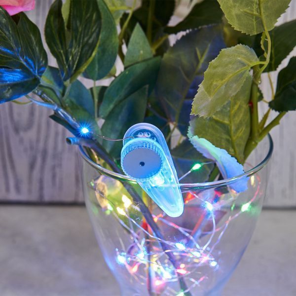 Гирлянда Роса с прищепкой 3 м, 30 LED, цвет свечения мультиколор, 2хCR2032 в комплекте NEON-NIGHT - Фото 3