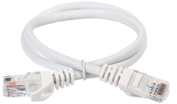 ITK Коммутационный шнур (патч-корд) кат.6 UTP PVC 3м белый